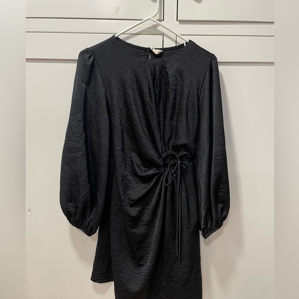 Tyche Black Textured Dress